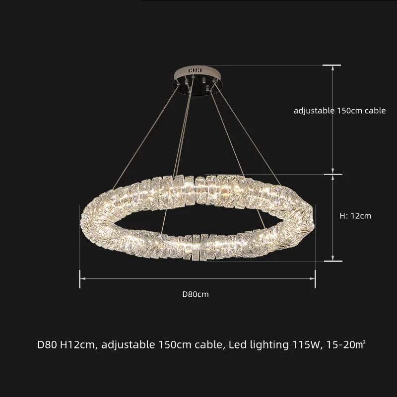 Sophisticated LED Chandelier | Dining Room Home Lighting