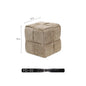 MOMO Chenille Mesh Red Woven Bench Short Stool Shoe Changing Stool Living Room Sofa Stool Household Small Stools