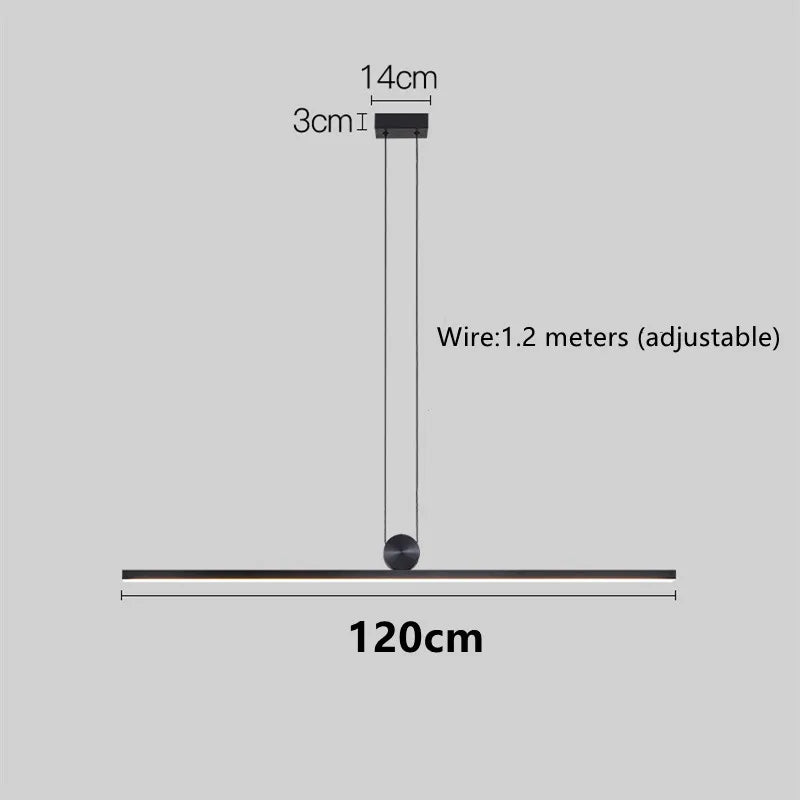 LED Black Chandelier | Kitchen Island Home Lighting