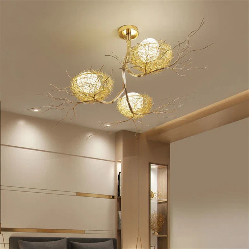 LED Modern Gold Ceiling Light | Kitchen Island Lighting