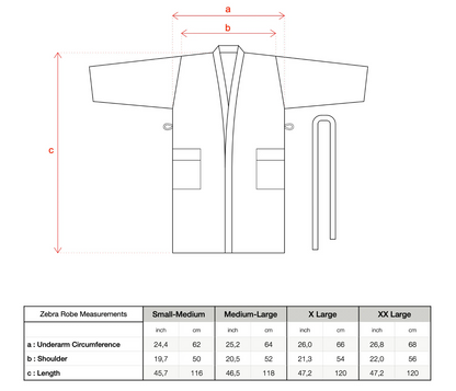 Rainbow Linen Cotton Robe