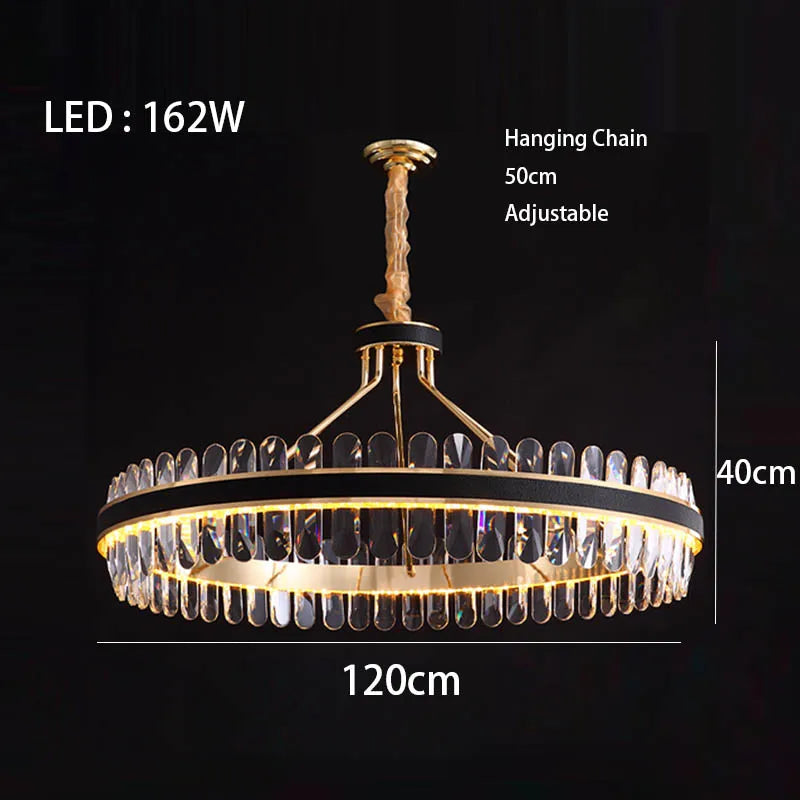 Dimmable LED Crystal Chandelier | Dining Room Lighting