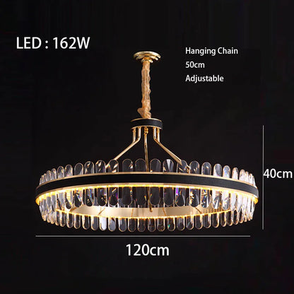 Dimmable LED Crystal Chandelier | Dining Room Lighting