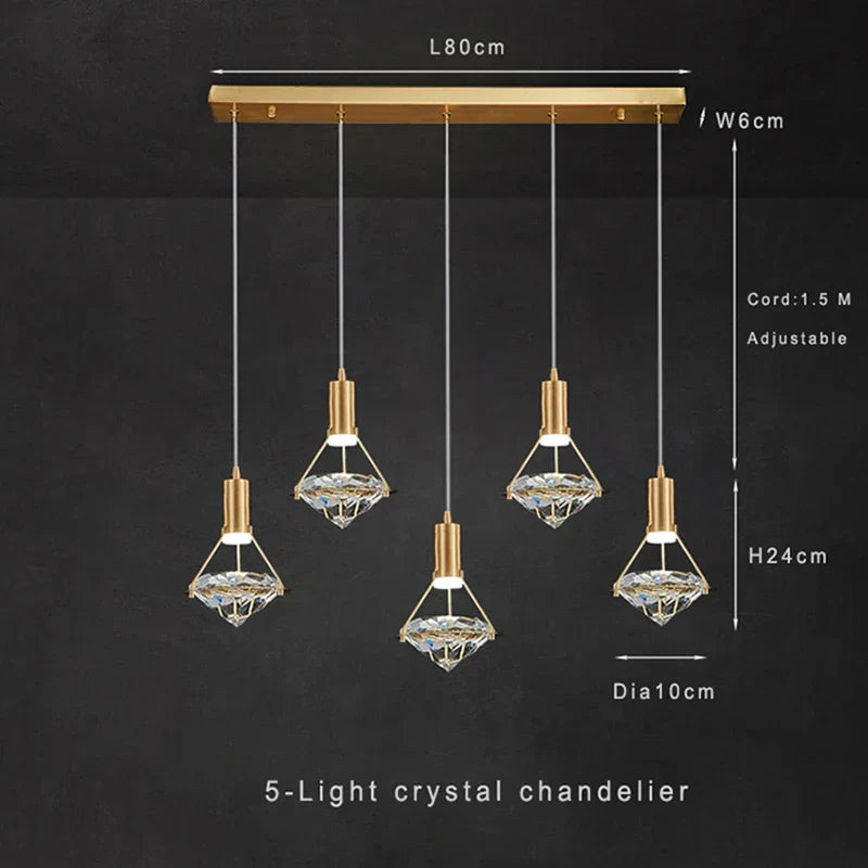 Crystal LED Pendant Lights: Contemporary Illumination