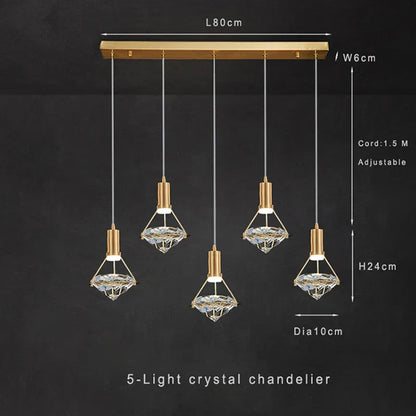 Crystal LED Pendant Lights: Contemporary Illumination