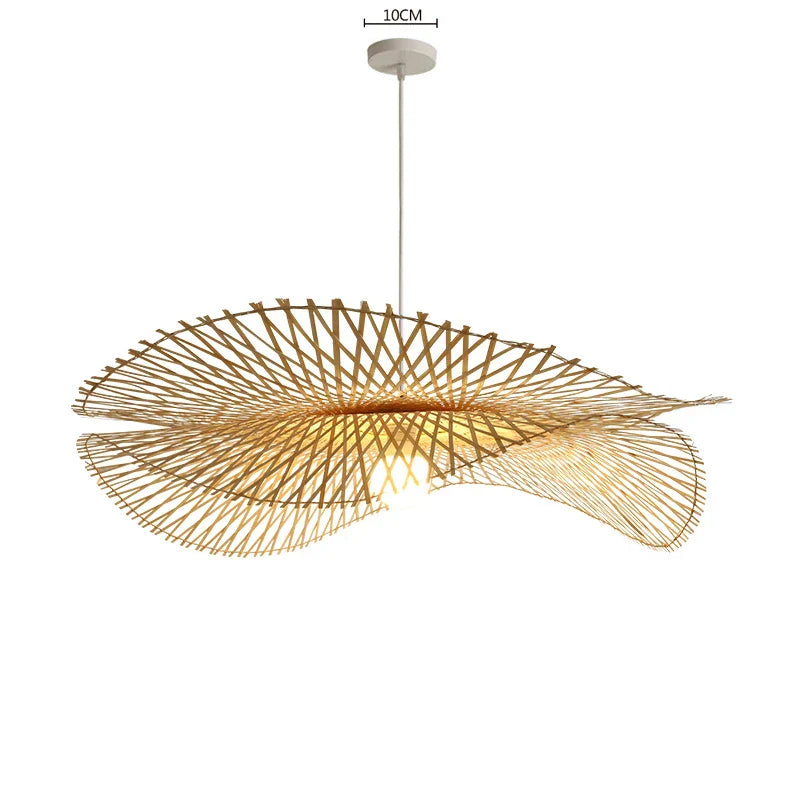 Bamboo Woven Chandeliers for Kitchen and Living Room