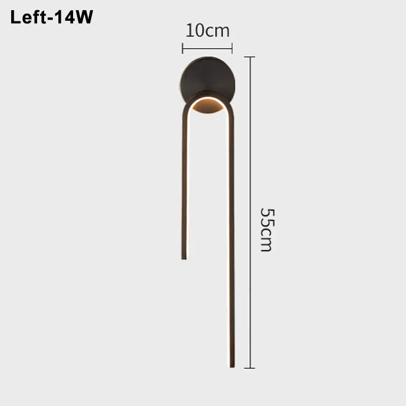 LED Modern Signature Wall Sconce | Bedroom Home Lighting
