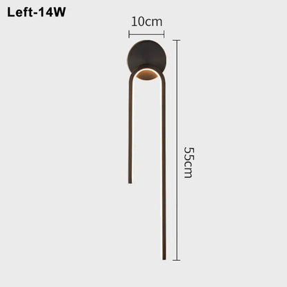 LED Modern Signature Wall Sconce | Bedroom Home Lighting