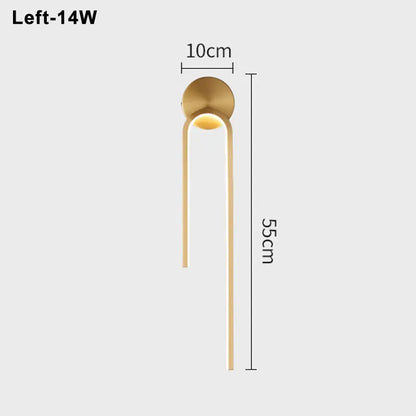 LED Modern Signature Wall Sconce | Bedroom Home Lighting