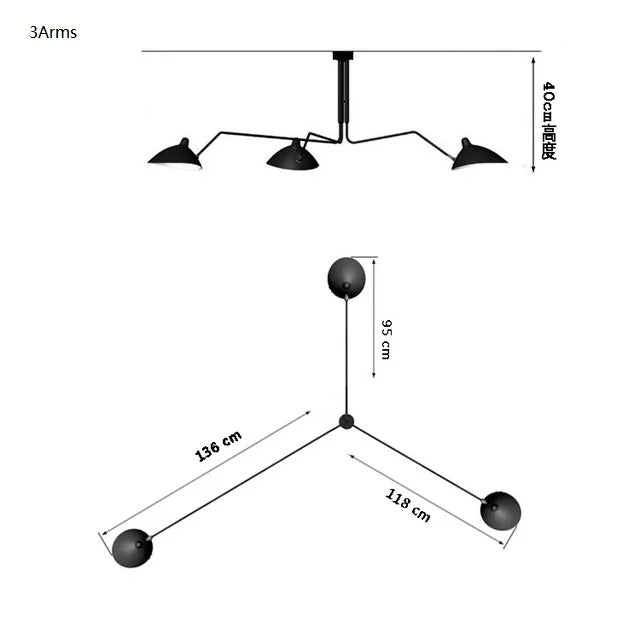 LED Nordic Industrial Pendant Light | Dining Room Lighting