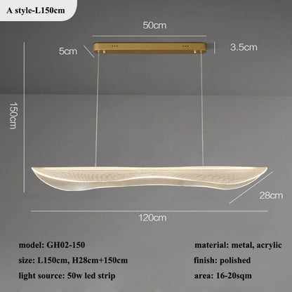 Contemporary Irregular Acrylic LED Chandeliers - Illuminate and Elevate Your Living and Dining Spaces