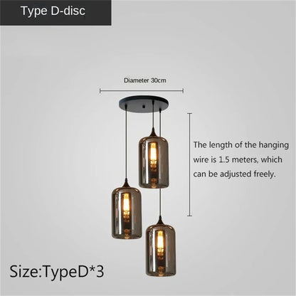 Smoky LED Nordic Chandelier | Kitchen Island Home Lighting