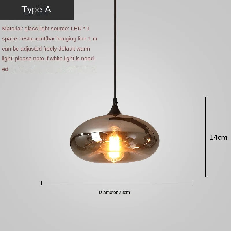 Smoky LED Nordic Chandelier | Kitchen Island Home Lighting