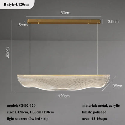 Contemporary Irregular Acrylic LED Chandeliers - Illuminate and Elevate Your Living and Dining Spaces