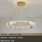 Modern Luxury Crystal Chandeliers - Golden Chandelier Lighting for Living Rooms, Stairs, and Duplex Halls