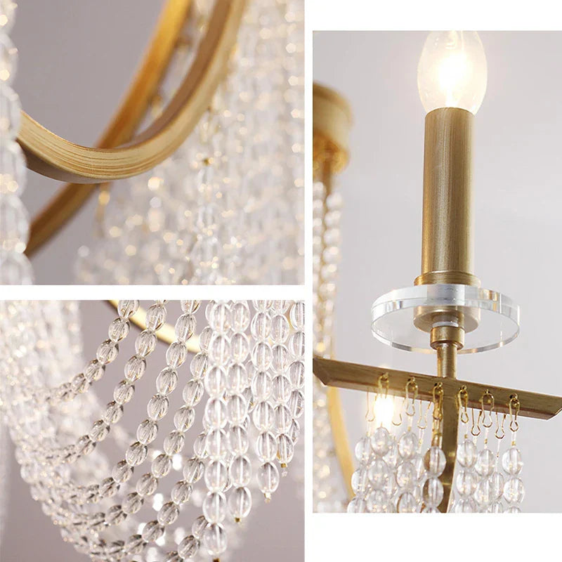 LED Candle Ceiling Chandelier for Classical Living & Dining Rooms