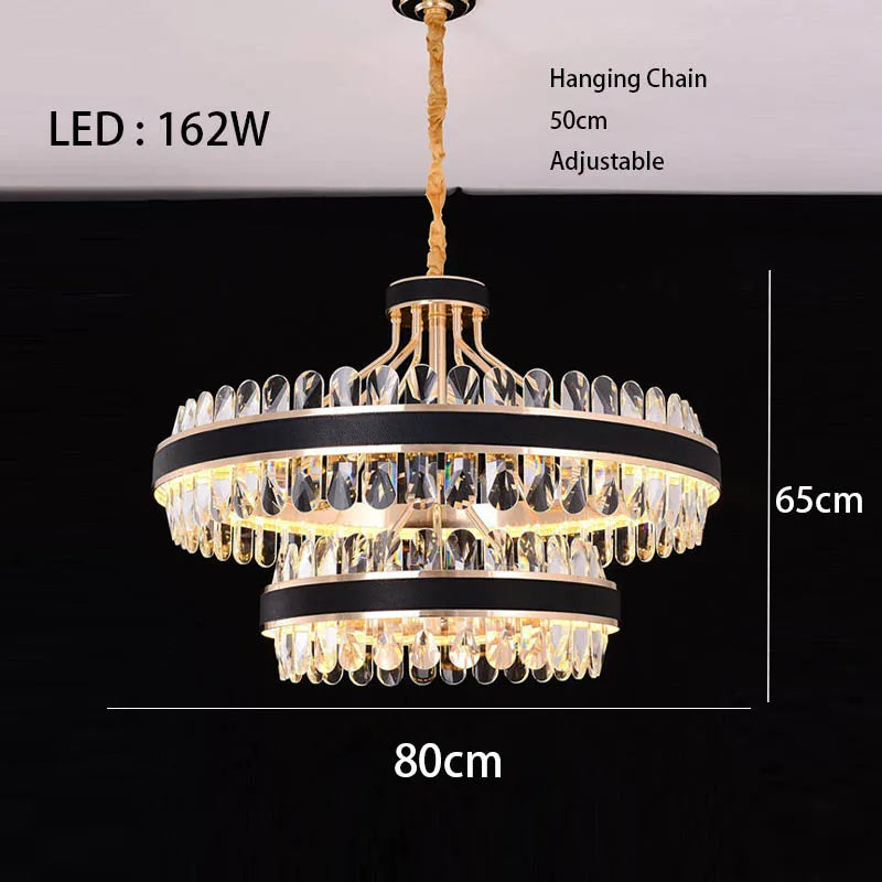 Dimmable LED Crystal Chandelier | Dining Room Lighting