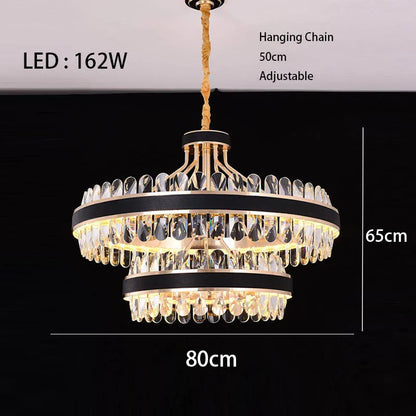 Dimmable LED Crystal Chandelier | Dining Room Lighting