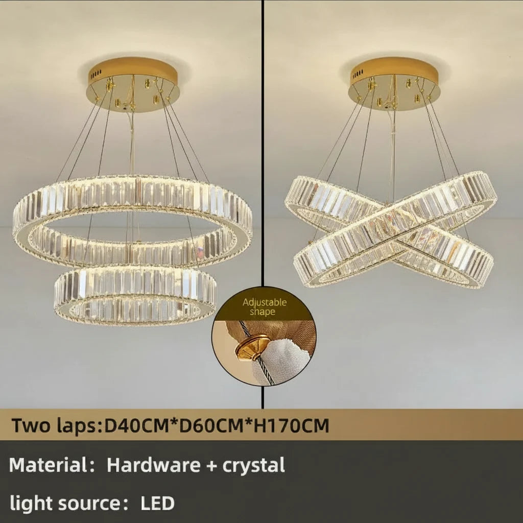 Modern Crystal Chandelier | Modern Living Room Lighting