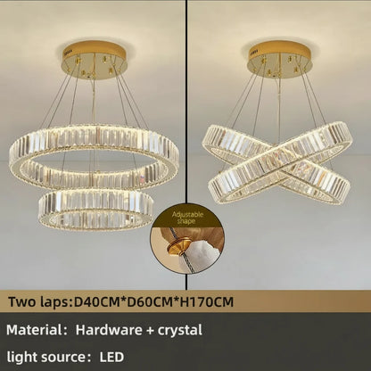 Modern Crystal Chandelier | Modern Living Room Lighting