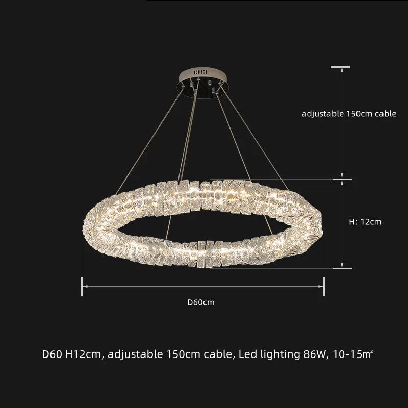 Sophisticated LED Chandelier | Dining Room Home Lighting