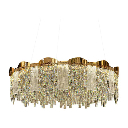 Elegant Modern Crystal Chandelier | Dining Room Lighting