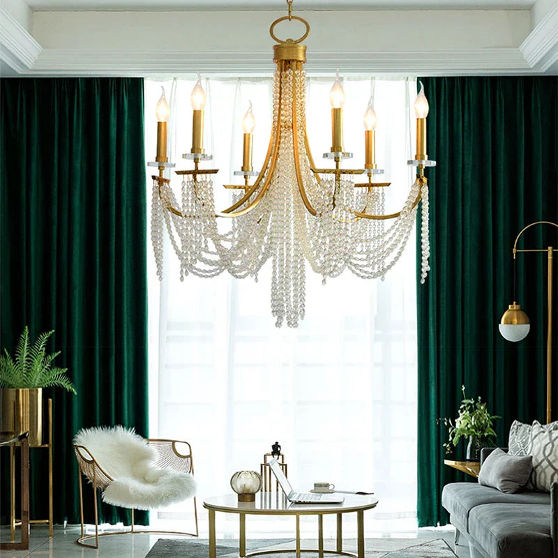 LED Candle Ceiling Chandelier for Classical Living & Dining Rooms