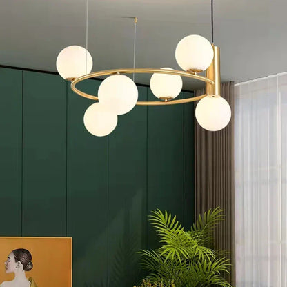 Nordic Glass LED Ceiling Chandelier with G9 Socket