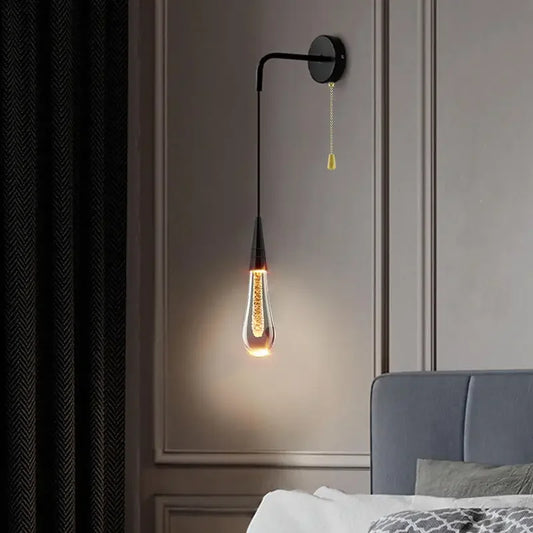 LED Crystal Wall Sconce | Bedroom & Bedside Lighting