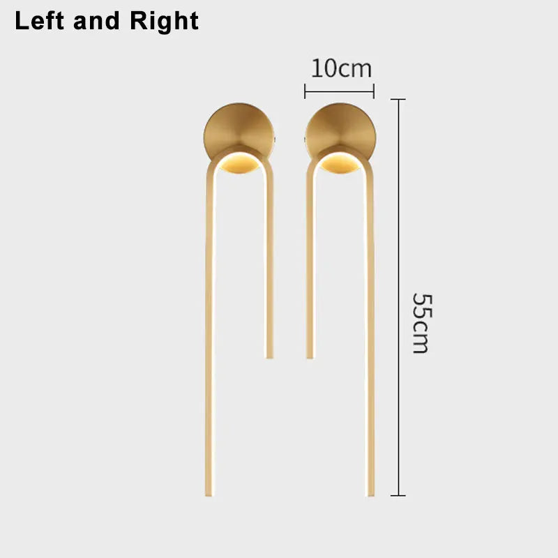 LED Modern Signature Wall Sconce | Bedroom Home Lighting