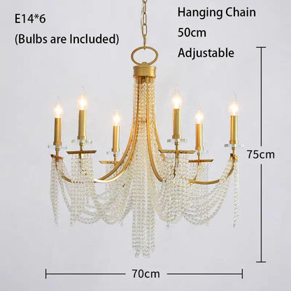 LED Candle Ceiling Chandelier for Classical Living & Dining Rooms