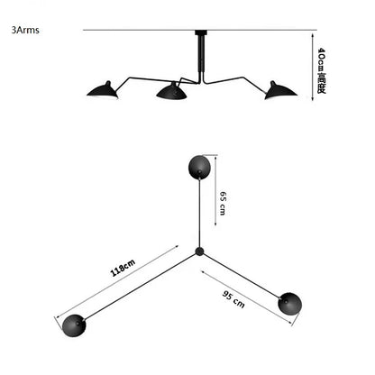 LED Nordic Industrial Pendant Light | Dining Room Lighting
