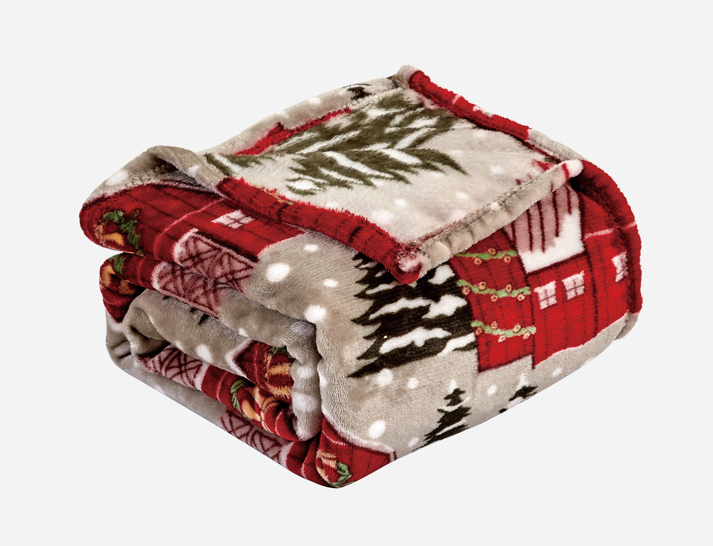 Cozy Festive Holiday Throw Blanket 50" x 60"