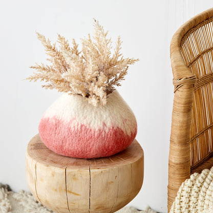 Sunkissed Coral Decorative Wool Ukhamba Bowl