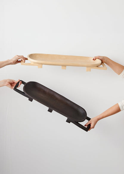 Swazi Long Wooden Serving Tray