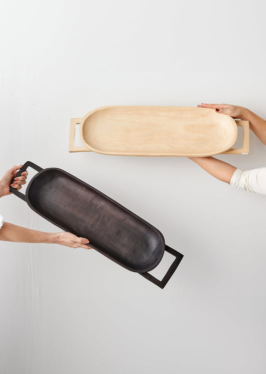 Swazi Long Wooden Serving Tray