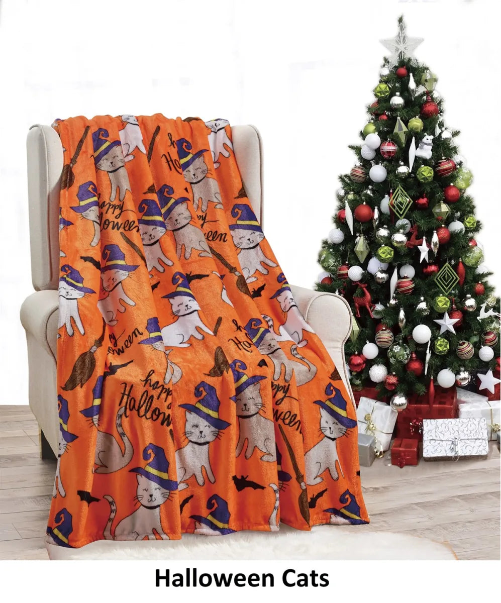 Halloween 50 X 60 Throw Blankets