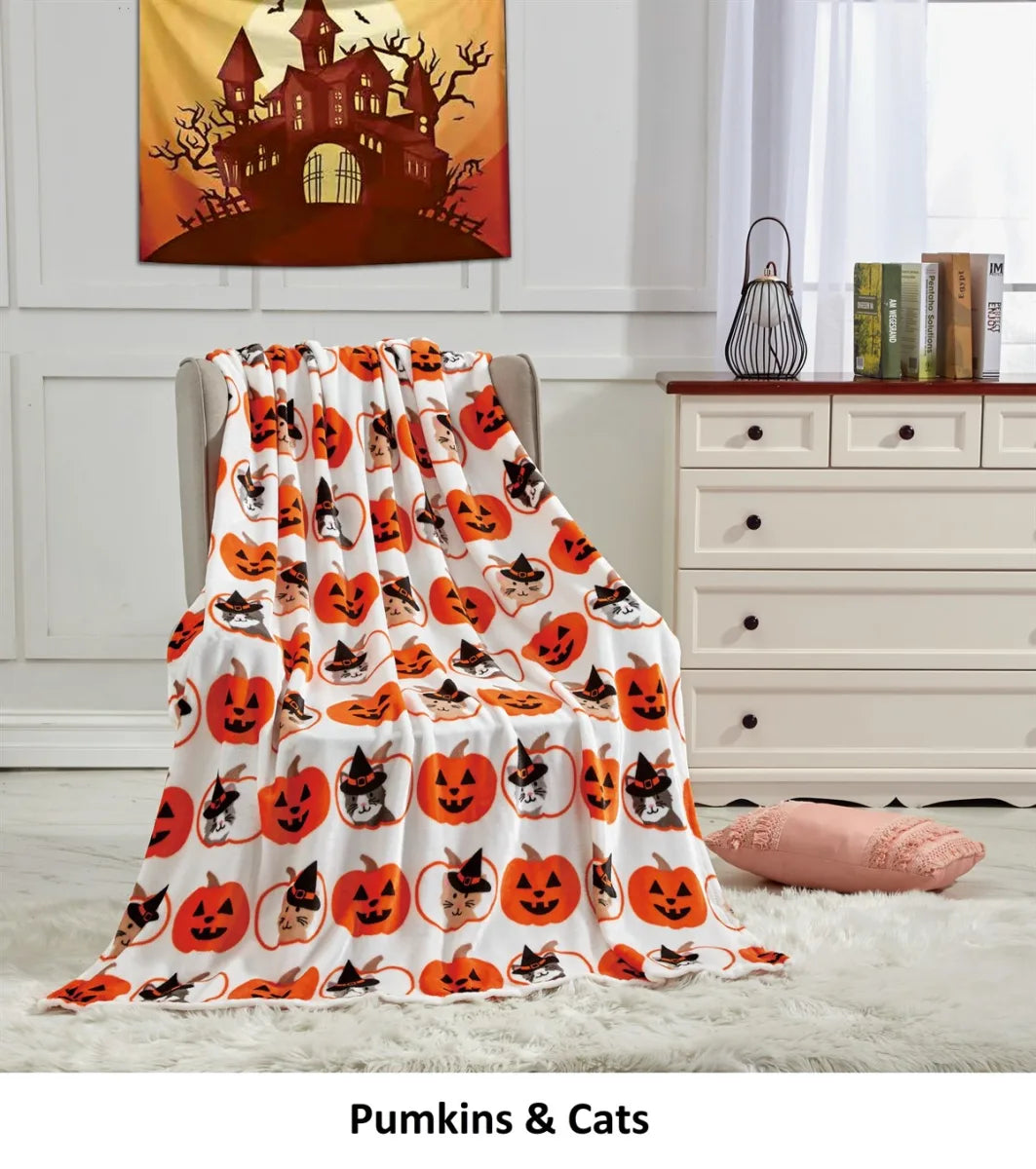 Halloween 50 X 60 Throw Blankets