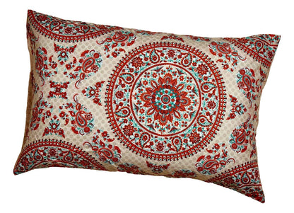 Tache Bohemian Desert Medallion Boteh Paisley Taupe Pillowcases (TJ3502)