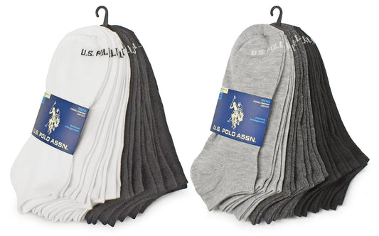 20-Pairs U.S. Polo Assn Low Cut Socks