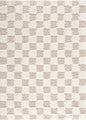 Atira Light Brown Checkered Area Rug