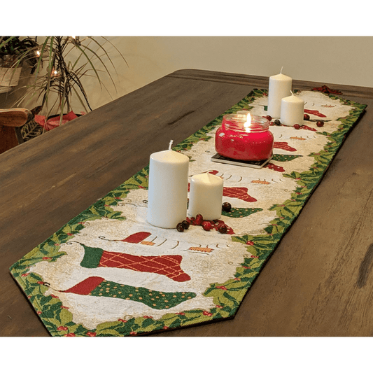 Tache Hang My Stockings By the Fireplace Table Runners (12910)
