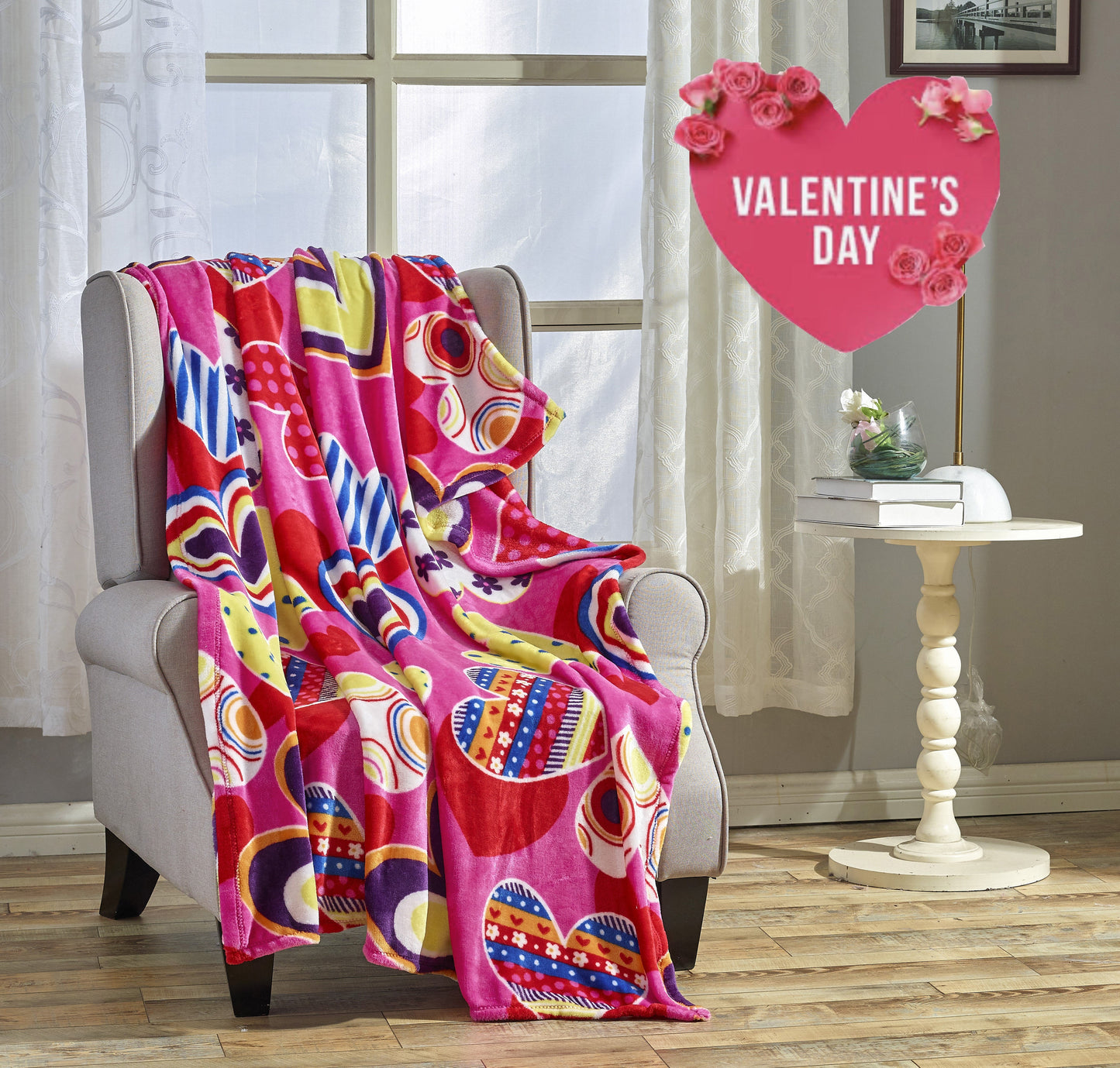 Cozy Festive Holiday Throw Blanket 50" x 60"