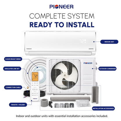 Pioneer Diamante Pro 18,000 BTU Ductless Mini-Split Heat Pump - view 3
