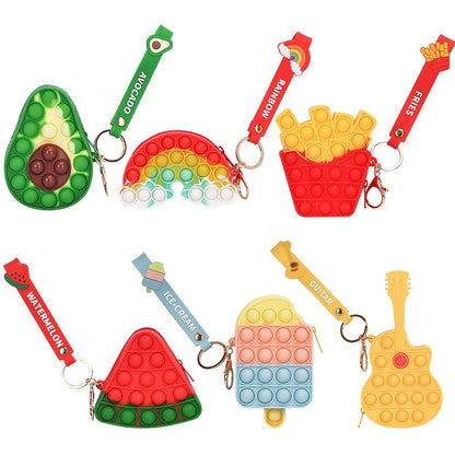 Bubble Popper Keychain Zipper Pouch