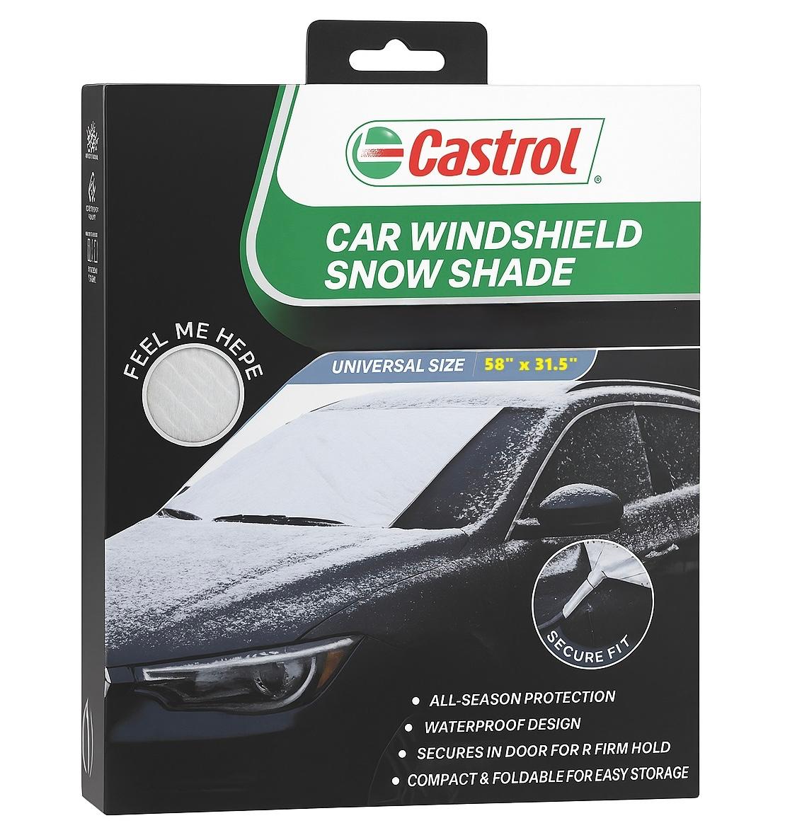 Castrol Car Windshield Sun & Snow Shade Cover