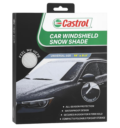 Castrol Car Windshield Sun & Snow Shade Cover
