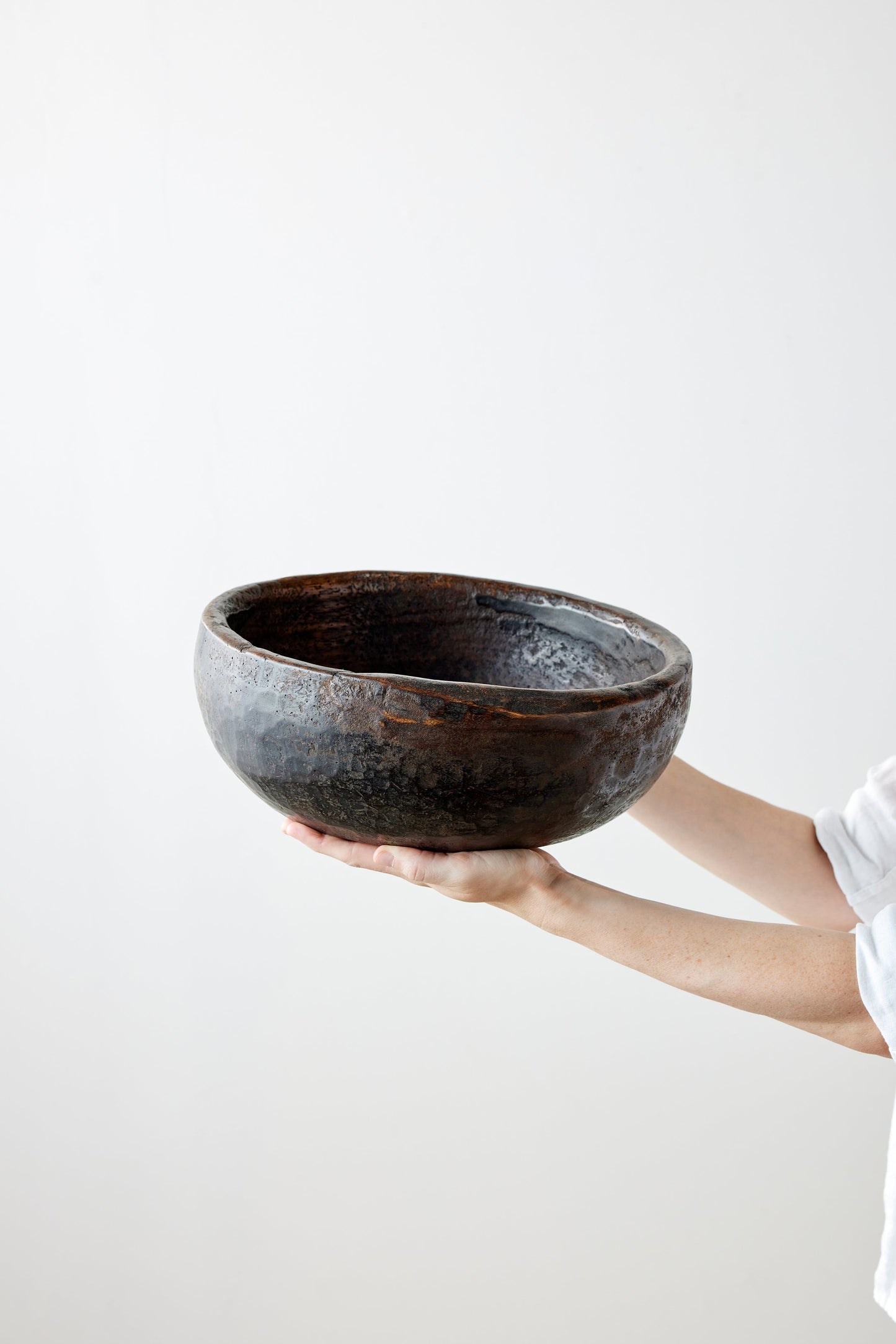 Vintage Iroko Wood Bowl