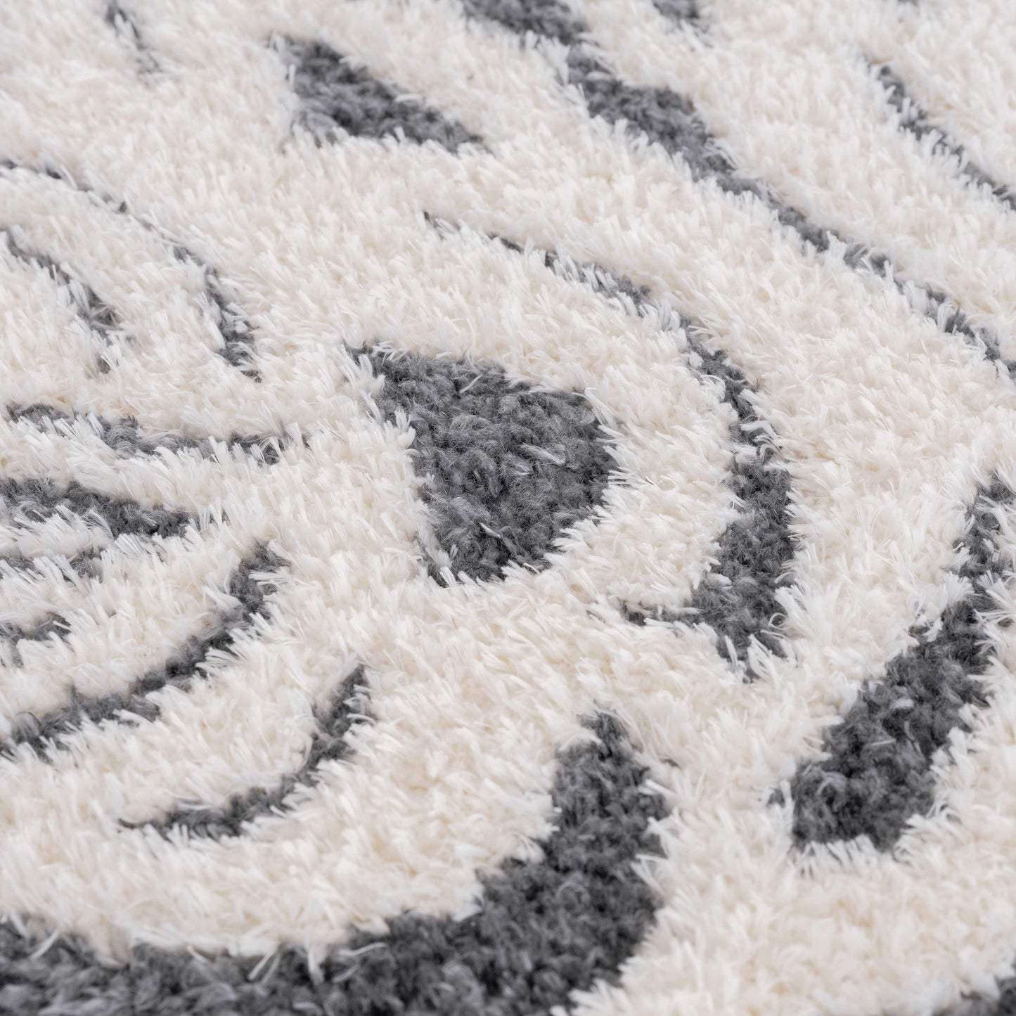 Zane Charcoal Tibetan Tiger Plush Rug