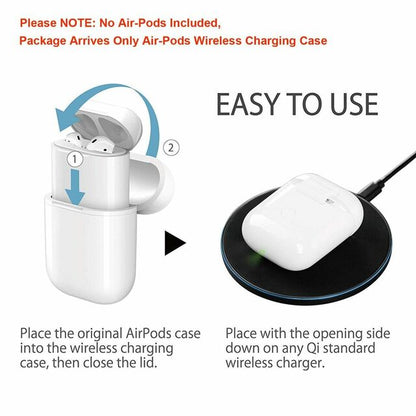 Qi Wireless Charging Case Cover for Apple® Airpods
